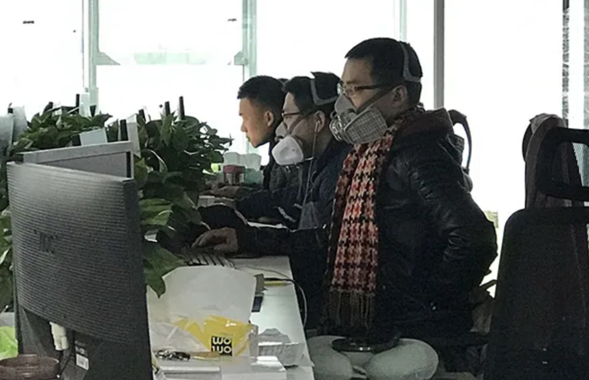 辦公室戴口罩防甲醛