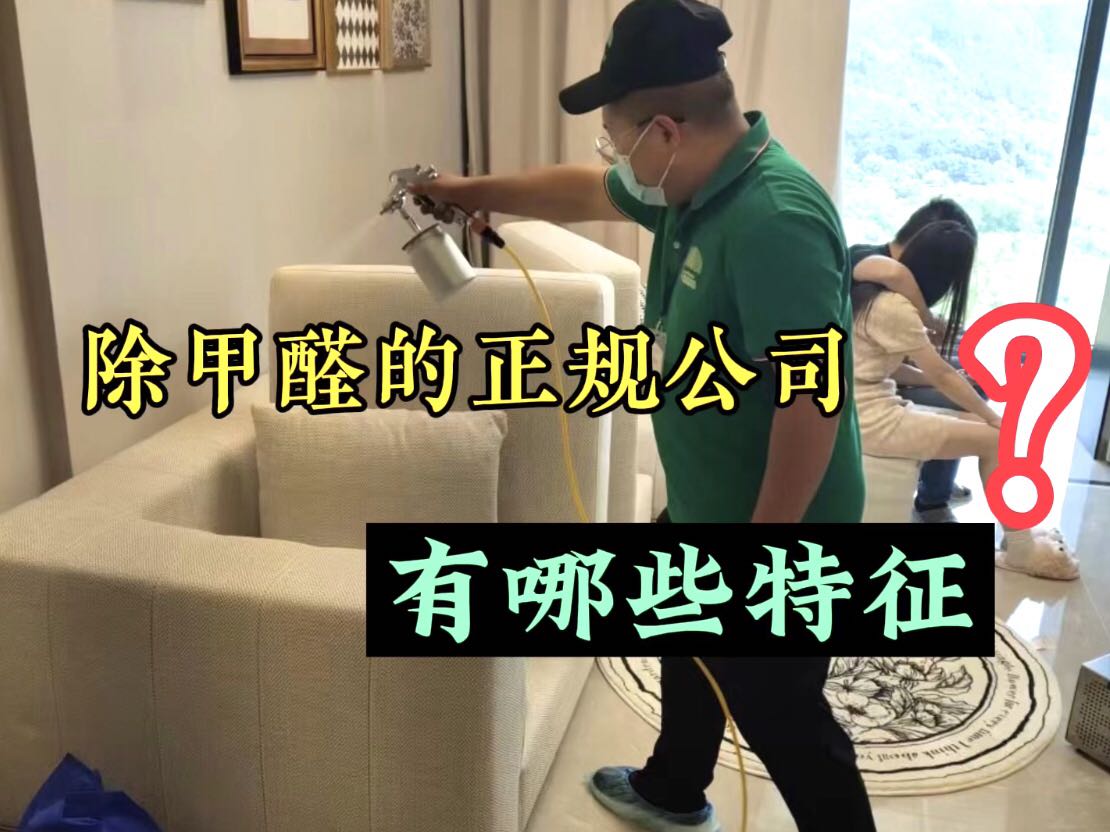 除甲醛的正規(guī)公司有哪些特征？
