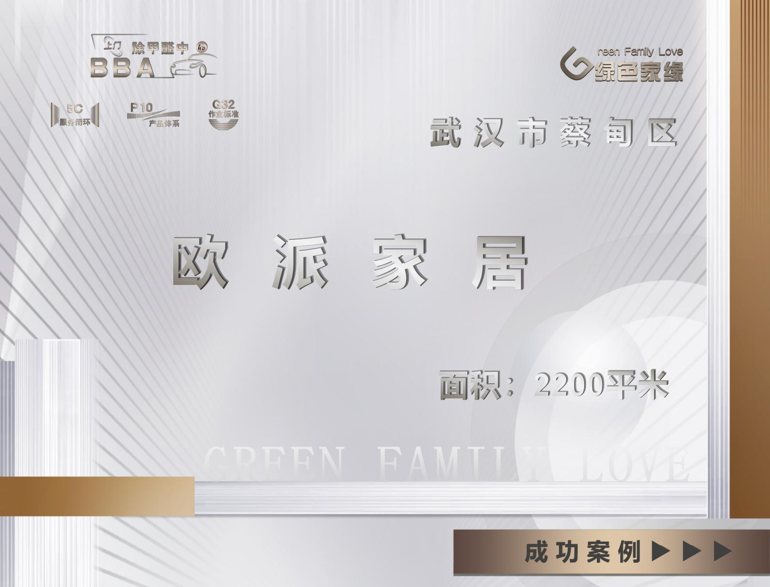 武漢2200平米歐派家具集團廣州工裝除甲醛服務(wù)